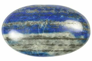Polished Lapis Lazuli Palm Stone - Pakistan #250653