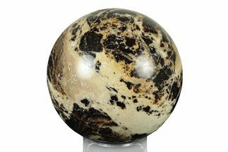Polished Black Opal Sphere - Madagascar #250793