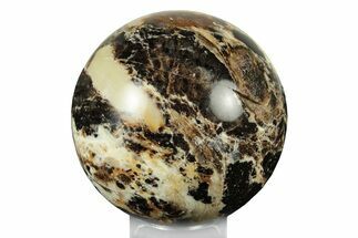 Polished Black Opal Sphere - Madagascar #250800