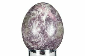 Polished Purple Lepidolite Egg - Madagascar #250858