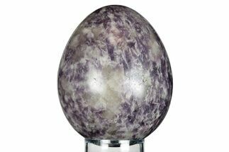 Polished Purple Lepidolite Egg - Madagascar #250872