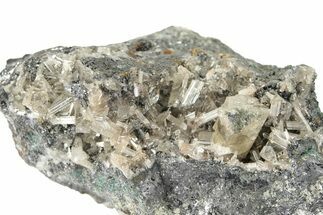 Glassy Anglesite and Cerussite Crystals on Galena -Morocco #251512
