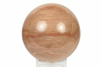 Polished Peach Moonstone Sphere - Madagascar #252020