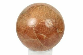 Polished Peach Moonstone Sphere - Madagascar #252030