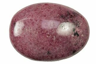 Polished Rhodonite Palm Stone - Madagascar #252216