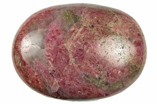 Polished Rhodonite Palm Stone - Madagascar #252224