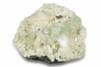 Lustrous Zoned Apophyllite with Stilbite and Heulandite - India #252427