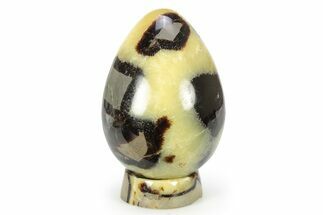 Polished Septarian Egg with Stand - Madagascar #252818