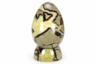 Polished Septarian Egg with Stand - Madagascar #252823