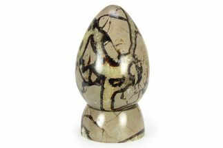 Polished Septarian Egg with Stand - Madagascar #252826