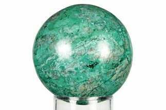 Polished Malachite & Chrysocolla Sphere - Peru #252638