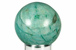 Polished Malachite & Chrysocolla Sphere - Peru #252670