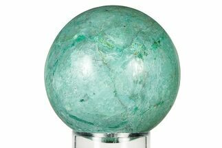 Polished Malachite & Chrysocolla Sphere - Peru #252674