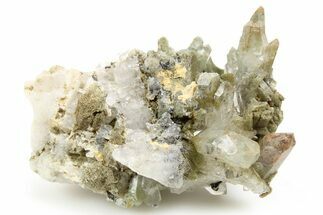 Chlorite Included Quartz Crystal Cluster - Pakistan #253176