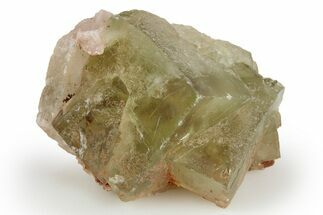 Fluorescent, Green Cubic Fluorite Crystal Cluster - Morocco #253374