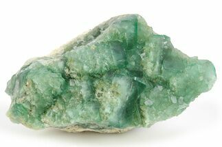 Green, Fluorescent, Cubic Fluorite Crystals - Madagascar #253602