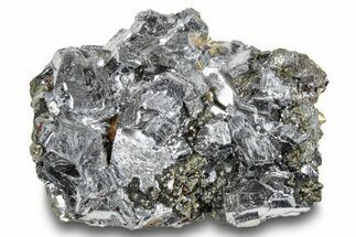 Pyrite and Sphalerite Crystals on Lustrous Galena - Peru #253390