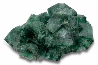 Fluorescent Green Fluorite Cluster - Diana Maria Mine, England #254801