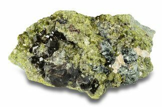 Sparkling Andradite with Epidote on Diopside - Afghanistan #255779