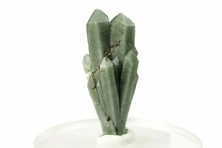 Green, Hedenbergite Included Quartz Cluster - Mongolia #255811
