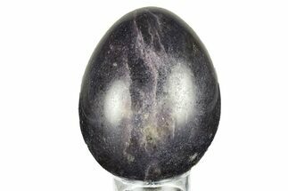 Polished Purple Lepidolite Egg - Madagascar #250880