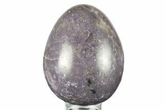 Polished Purple Lepidolite Egg - Madagascar #250883