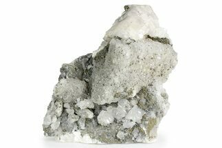 Pyrite Crystals with Quartz on Calcite - Fluorescent! #257172