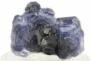 Purple Cube-Dodecahedron Fluorite Crystal - China #257575