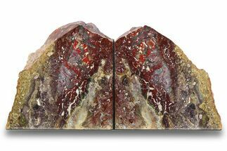 Red and Yellow Jasper Bookends - Marston Ranch, Oregon #258323