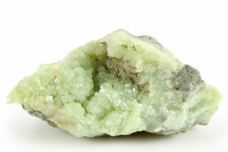 Green Prehnite Crystal Cluster - Morocco #258891