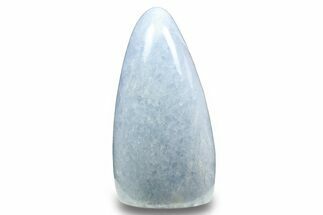 Polished, Free-Standing Blue Calcite - Madagascar #258657