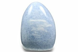 Polished, Free-Standing Blue Calcite - Madagascar #258658