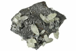 Yellow Calcite Crystals on Dolomite - Missouri #260487