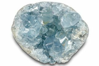 Gemmy Celestine (Celestite) Crystal Cluster - Madagascar #260382