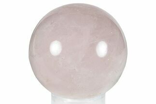 Polished Rose Quartz Sphere - Madagascar #260532