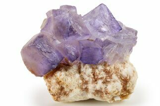 Purple Cubic Fluorite Crystal - Morocco #261714