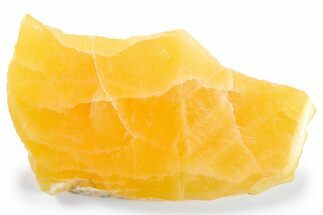 Polished, Orange, Honeycomb Calcite Slab - Utah #264239
