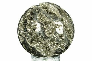 Polished Pyrite Sphere - Peru #264447