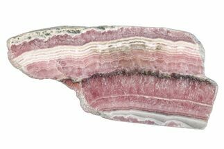 Polished Banded Rhodochrosite Slab - Argentina #264677