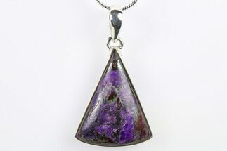 Polished Sugilite Pendant (Necklace) - Sterling Silver #265078