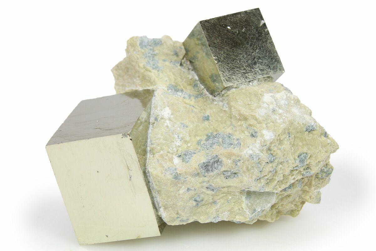 Natural Rocks Spring Cubes Two Natural Pyrite Cubes In Rock - Navajun, Spain (#265318) For Sale ...