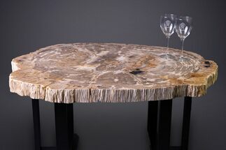 Gorgeous Indonesian Petrified Wood Table - Excellent Wood Detail #264872