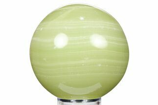 Polished Green Calcite Sphere - Pakistan #265556