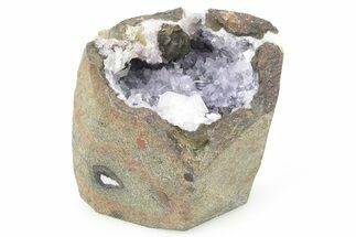 Amethyst Crystals and Chabazite in Basalt - India #266923