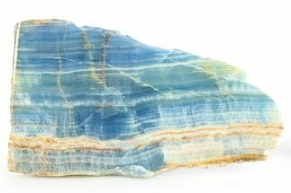 Polished Blue Calcite Slab - Argentina #264372