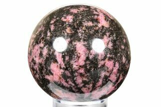 Polished Rhodonite Sphere - Madagascar #261486