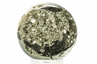 Polished Pyrite Sphere - Peru #264486