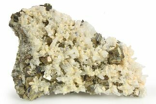 Intricate Quartz and Pyrite Crystal Cluster - Peru #271512
