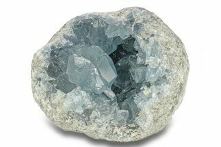 Crystal Filled Celestine (Celestite) Geode - Madagascar #271576