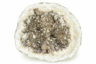 Keokuk Geode Half with Calcite Crystals - Missouri #274288